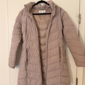 Calvin Klein Women's Beige Puffer Jacket